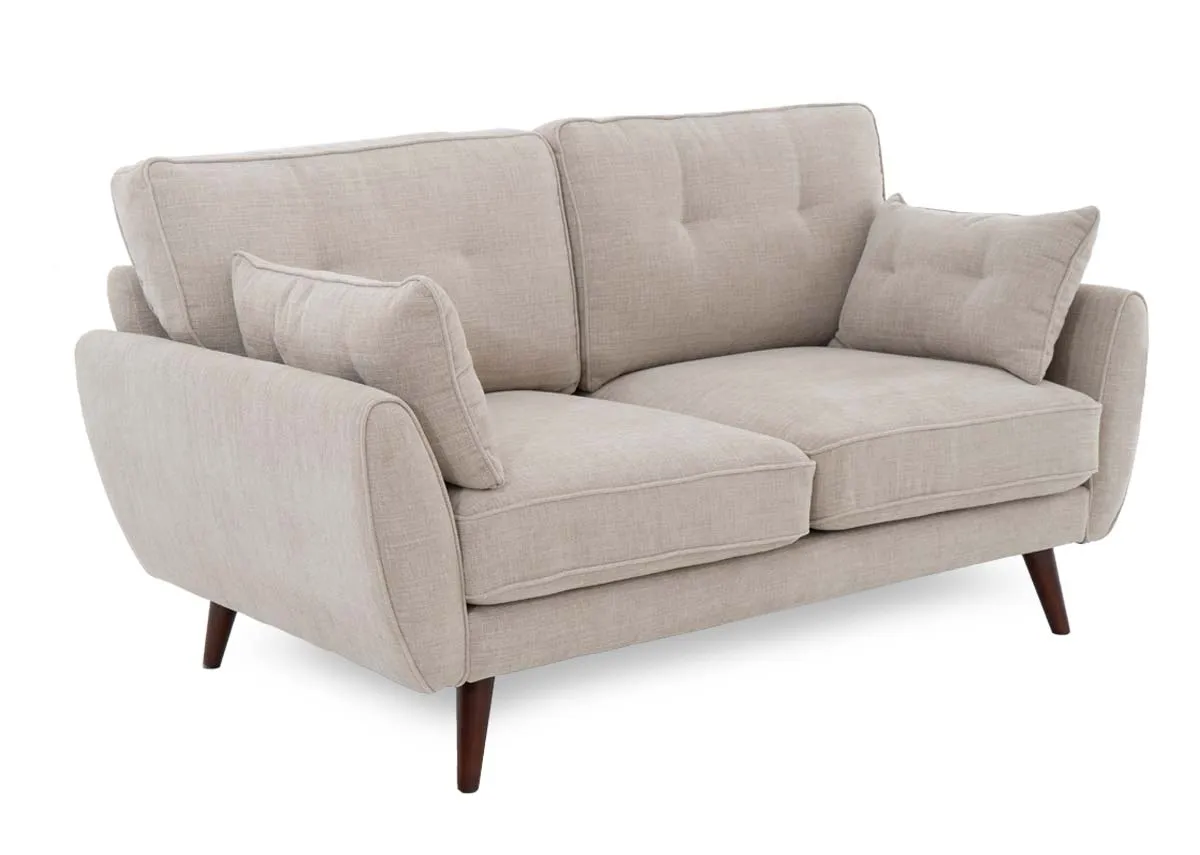 2 Seater Natural Fabric Sofa - Caoimhe