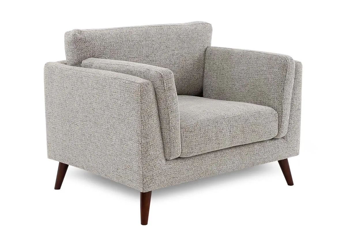 Brown Accent Fabric Armchair - Bailey