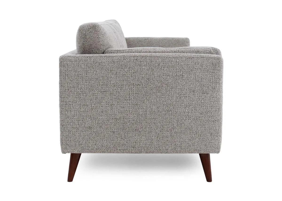 A light brown accent 3 seater sofa from EZ Livings Bailey range.Side view