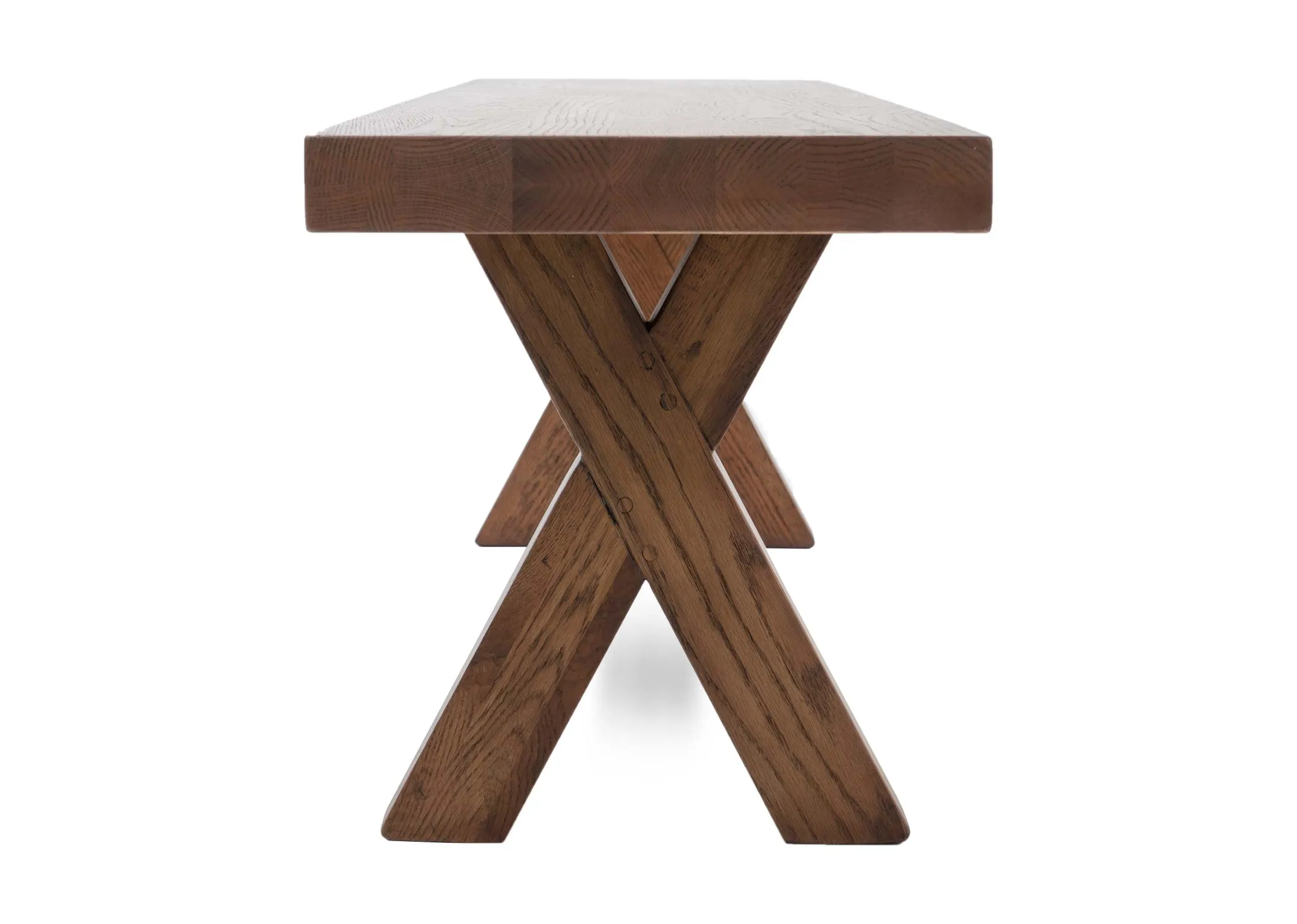 A dimension image of the Davos dining bench with 180cm x 38cm x 47cm