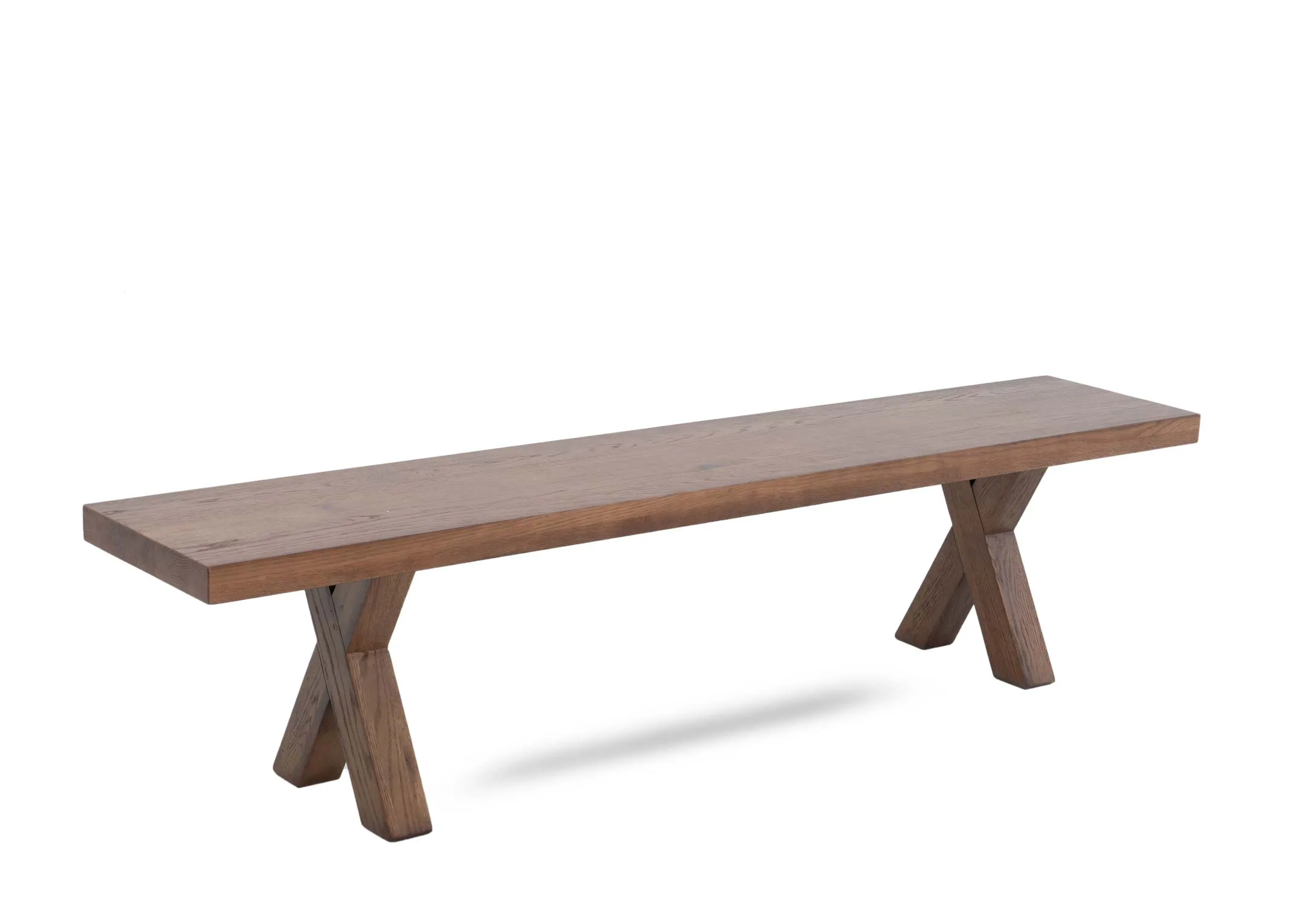 200cm All Oak Dining Bench - Davos