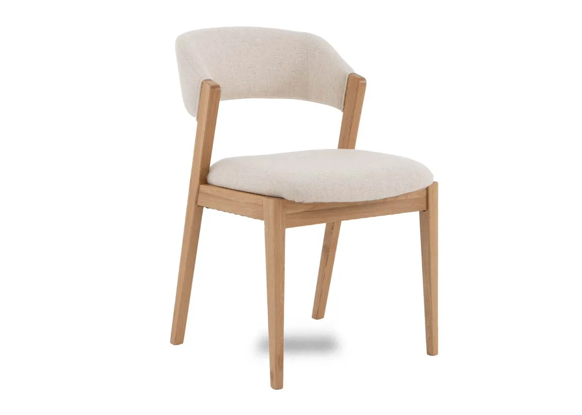 Cream Linen Dining Chair - Renvyle