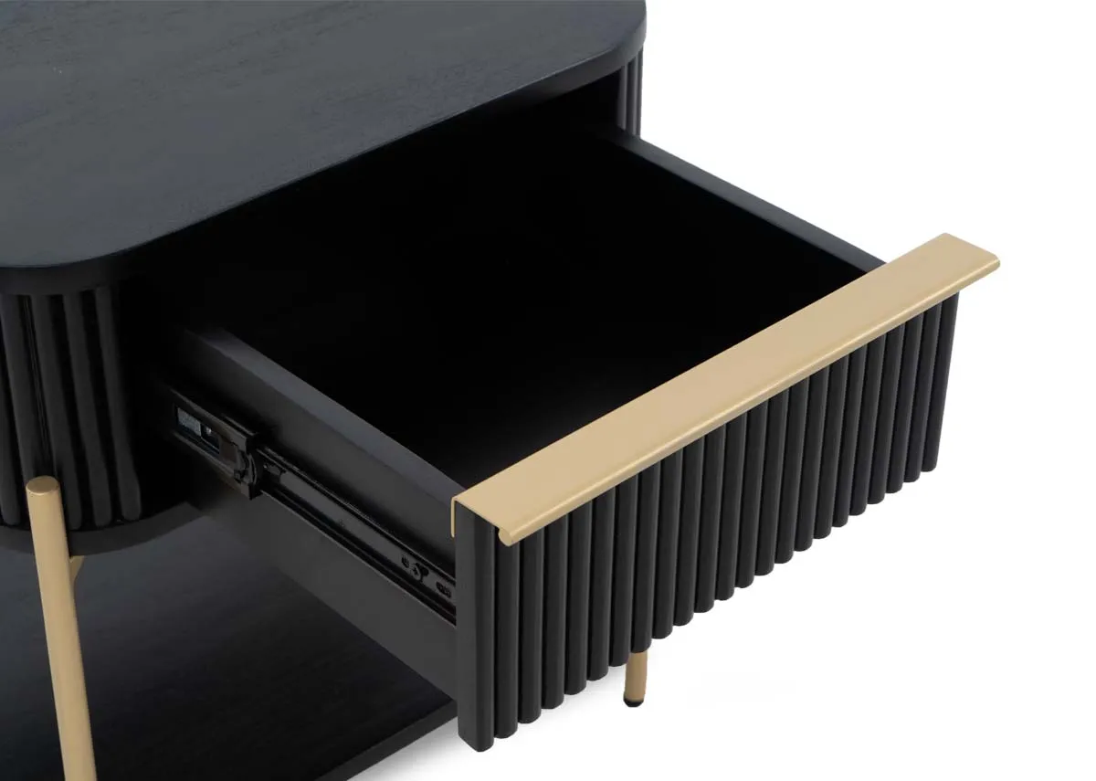 A dimension image of the Rego lamp table with 45cm x 39cm x 50cm
