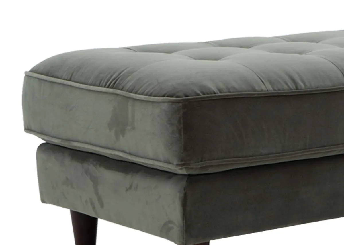 A dimension image of the Genoa Footstool with 102cm x 60cm x 45cm