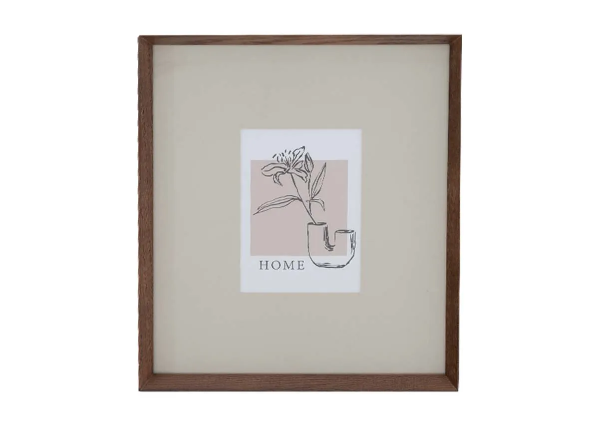 18cm X 13cm Walnut Photo Frame- Myla