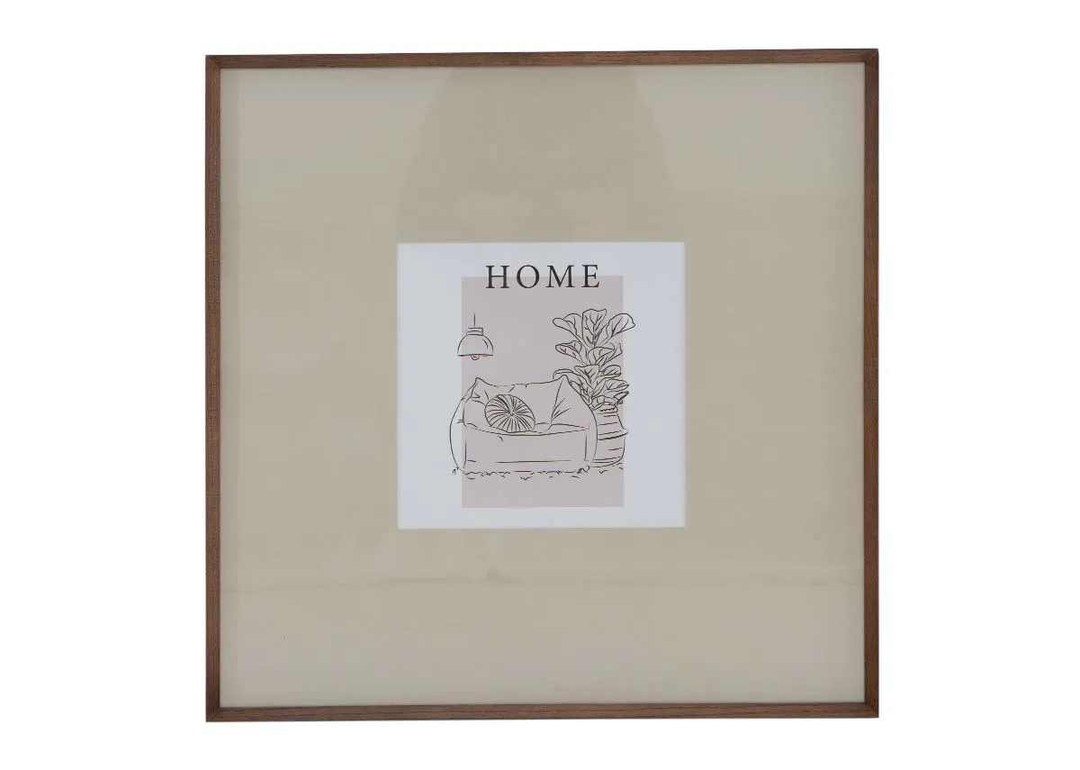 28cm X 28cm Walnut Photo Frame - Myla