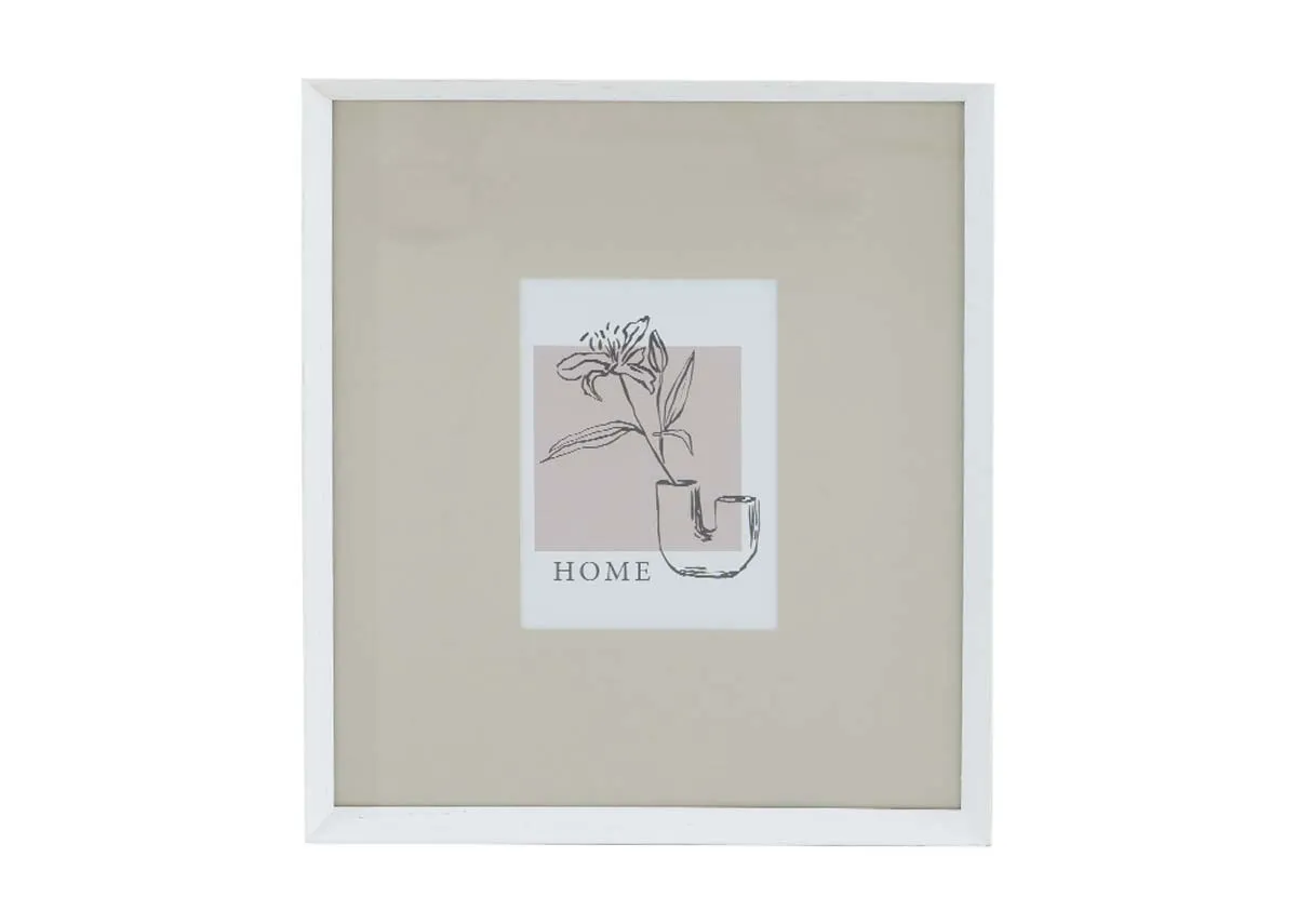 18cm X 13cm White Photo Frame - Myla