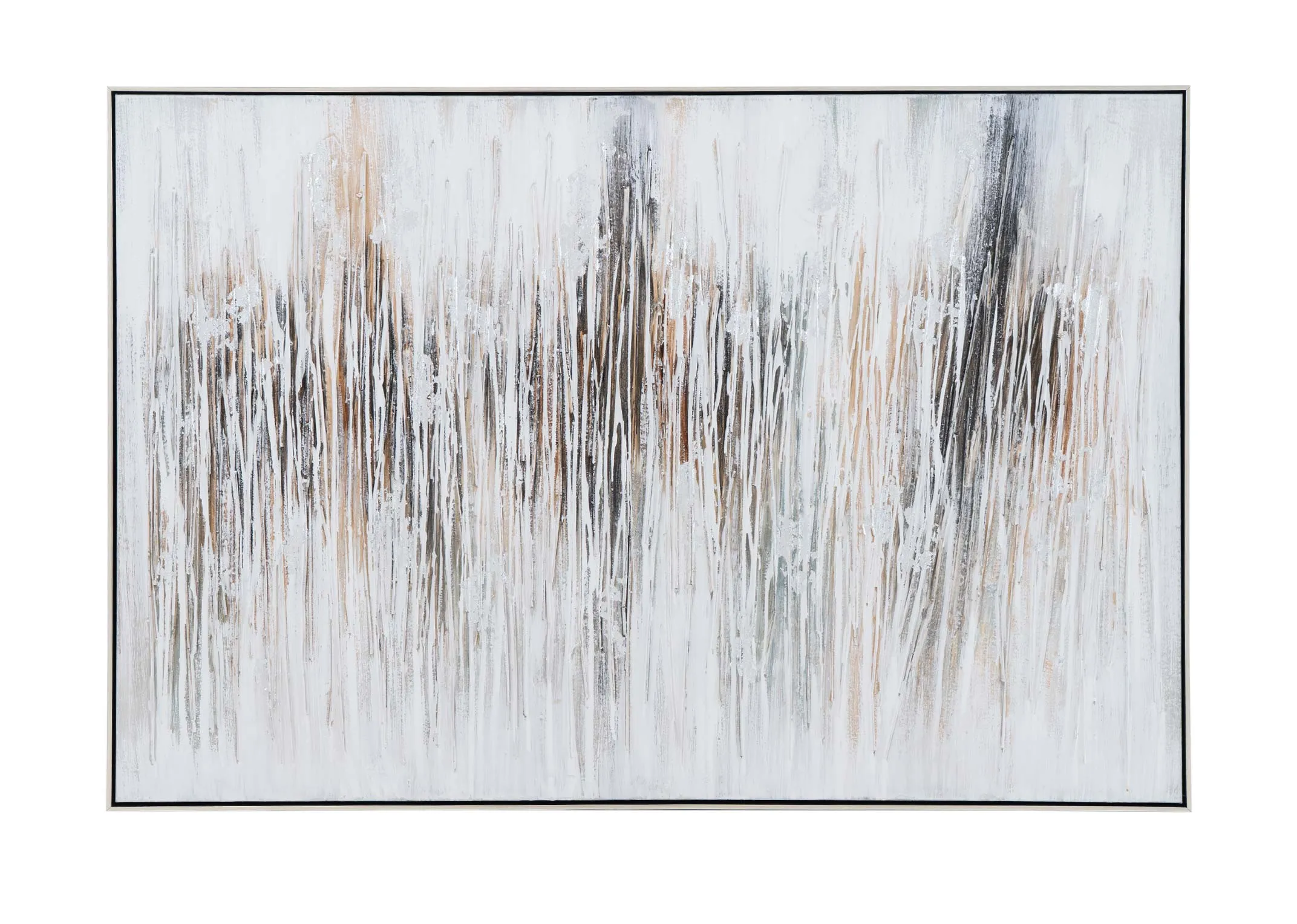 100cm x 150cm Framed Canvas - Tones of Grey