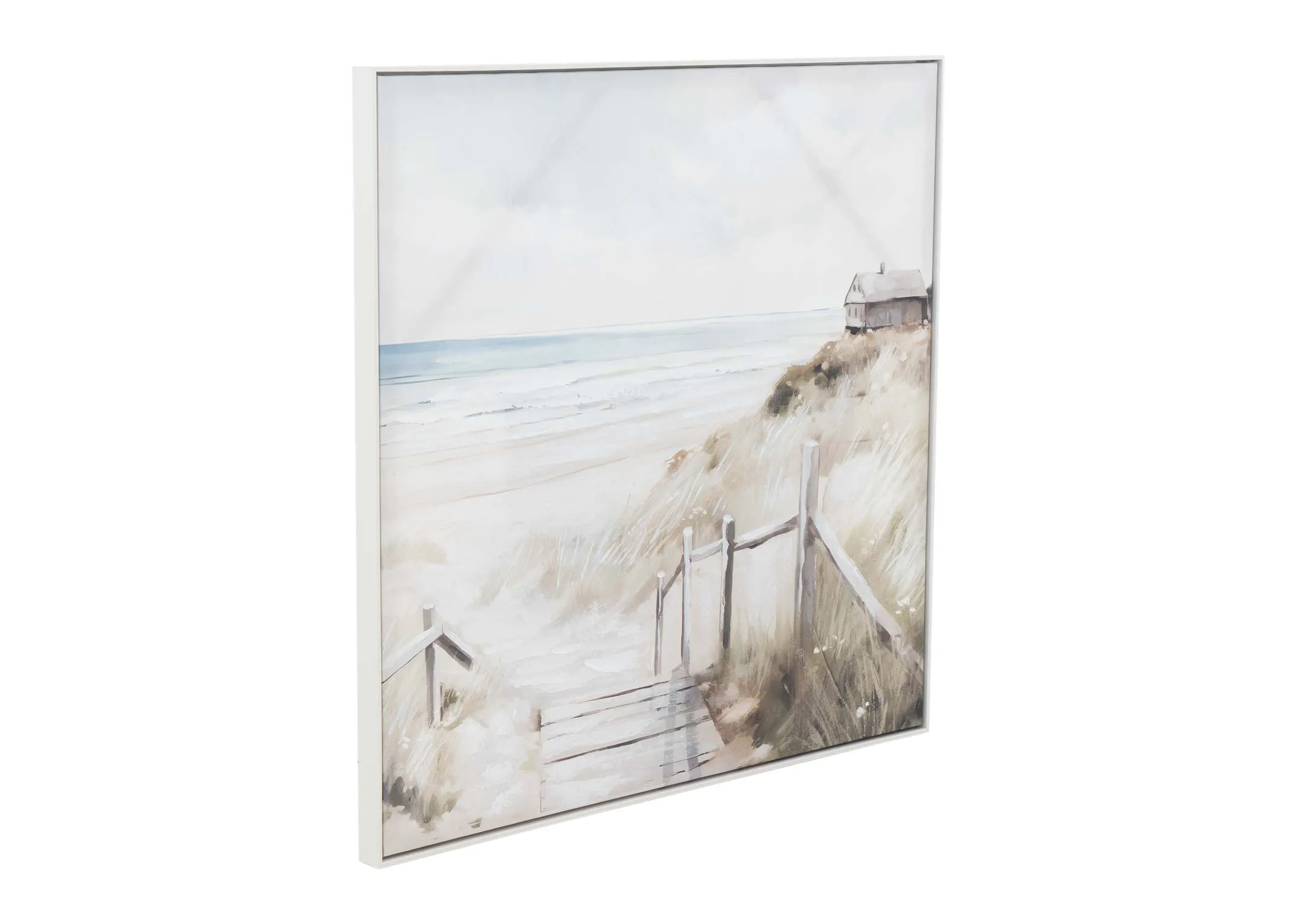 A dimension image of the Journey I canvas with 100cm x 100cm