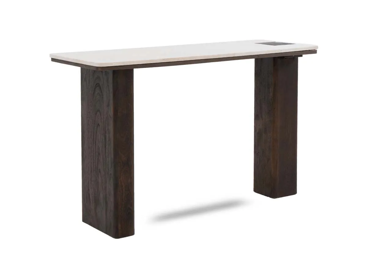 Cream Marble Top Console Table - Windsor