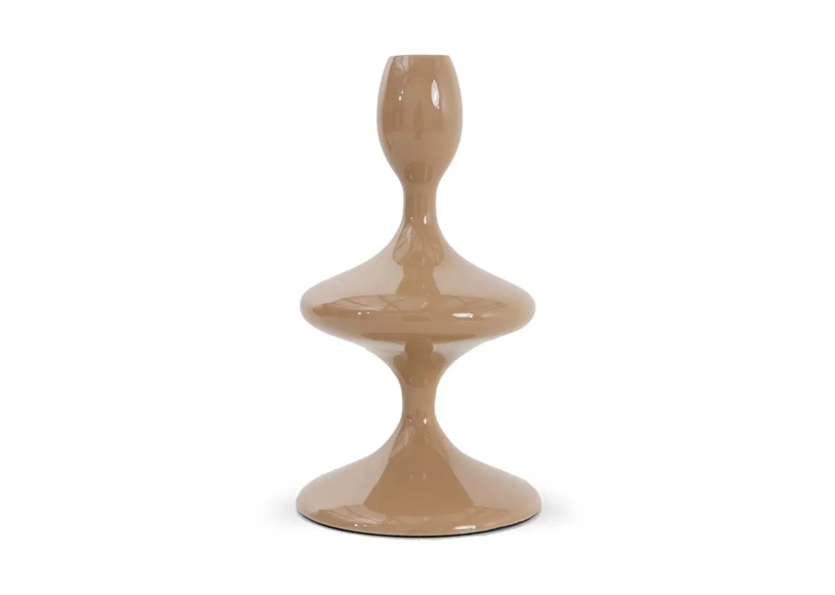 Small Brown Candle Holder - Coen
