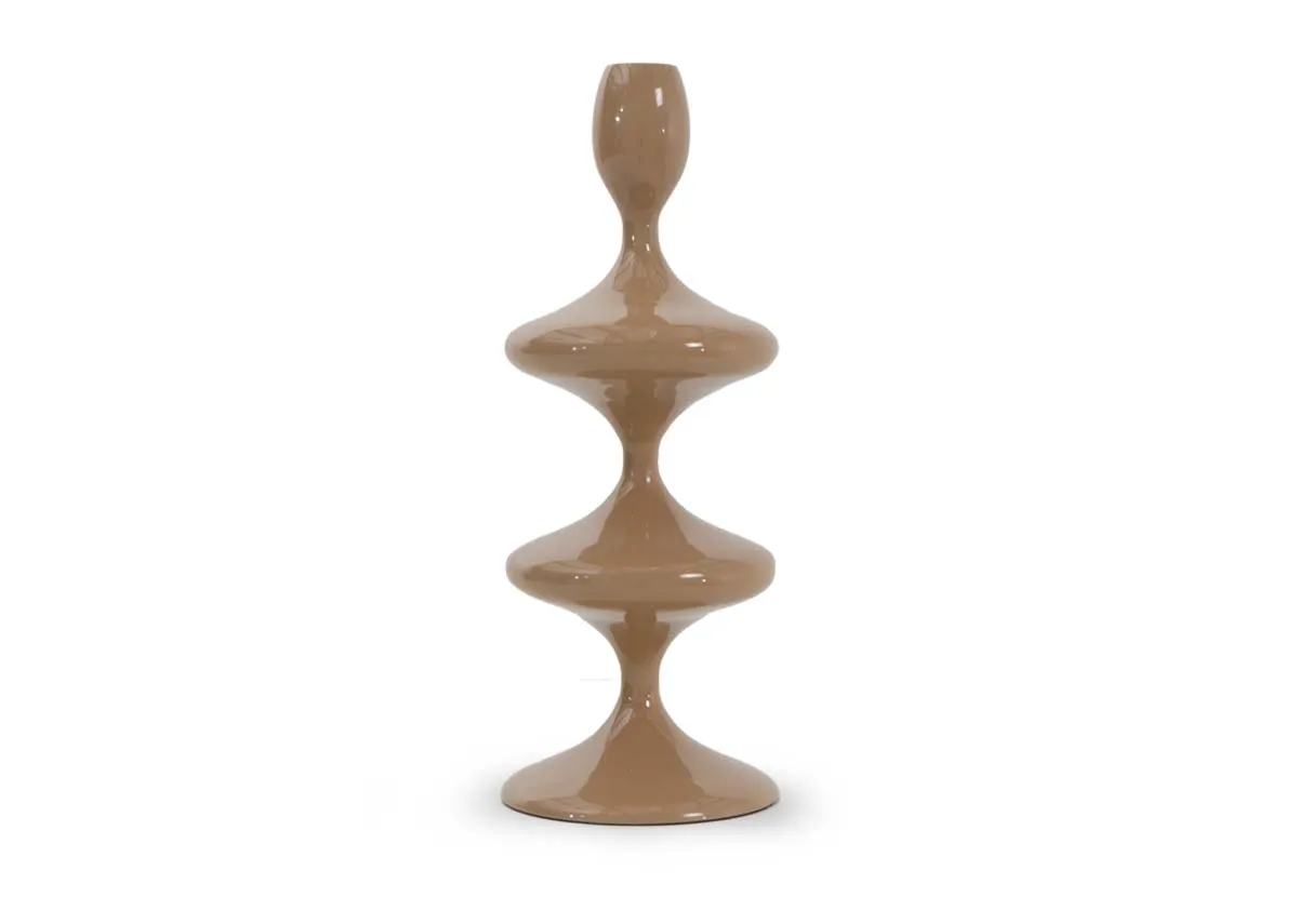 Large Brown Candle Holder - Coen