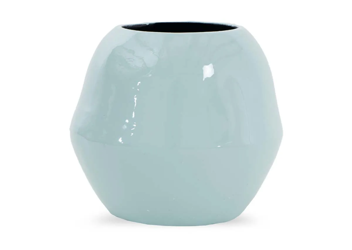Light Blue Round Vase - Briggs