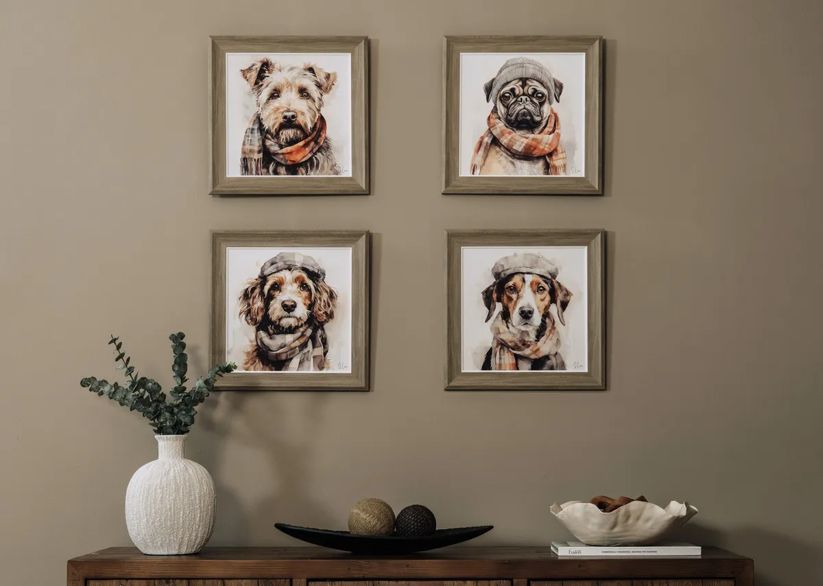 40cm x 40cm Framed Picture - Teddy