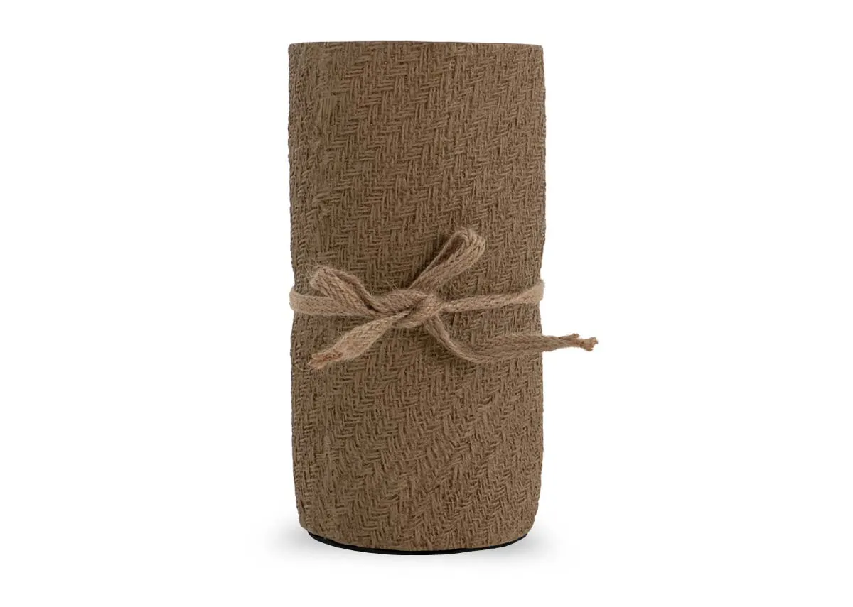 Small Brown Textured Vase - Allamanda