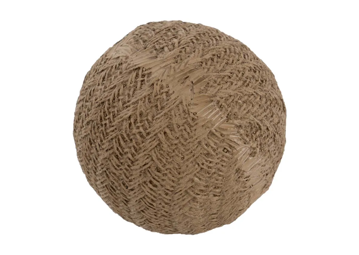 Large Brown Texture Deco Ball - Allamanda