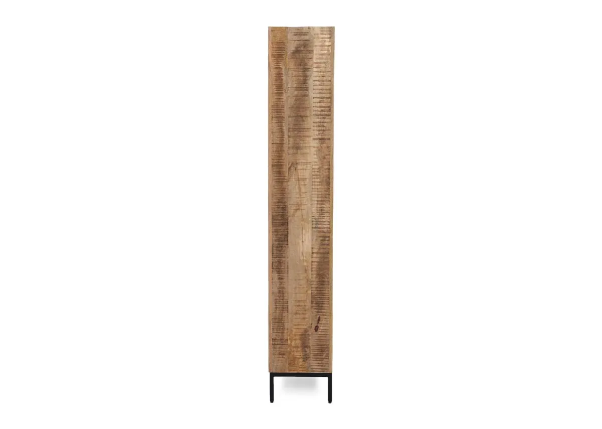 A 4 tier bookcase from EZ Livings Avoca range. Side view