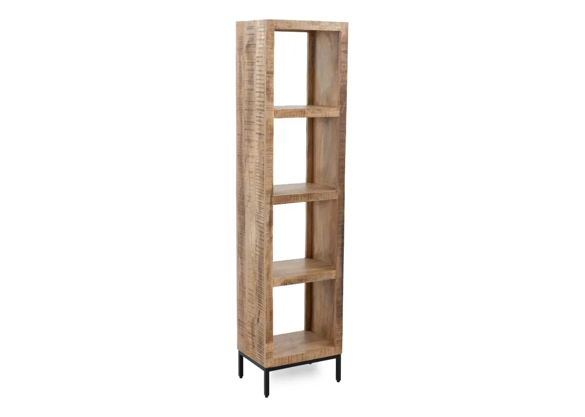 4 Cube Mango Wood Bookcase - Avoca