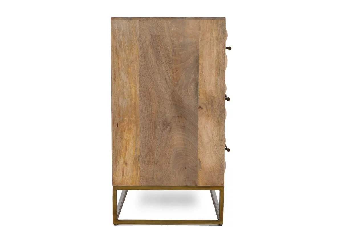 A dimension image of the Diva Chest with 88cm x 40cm x 75cm