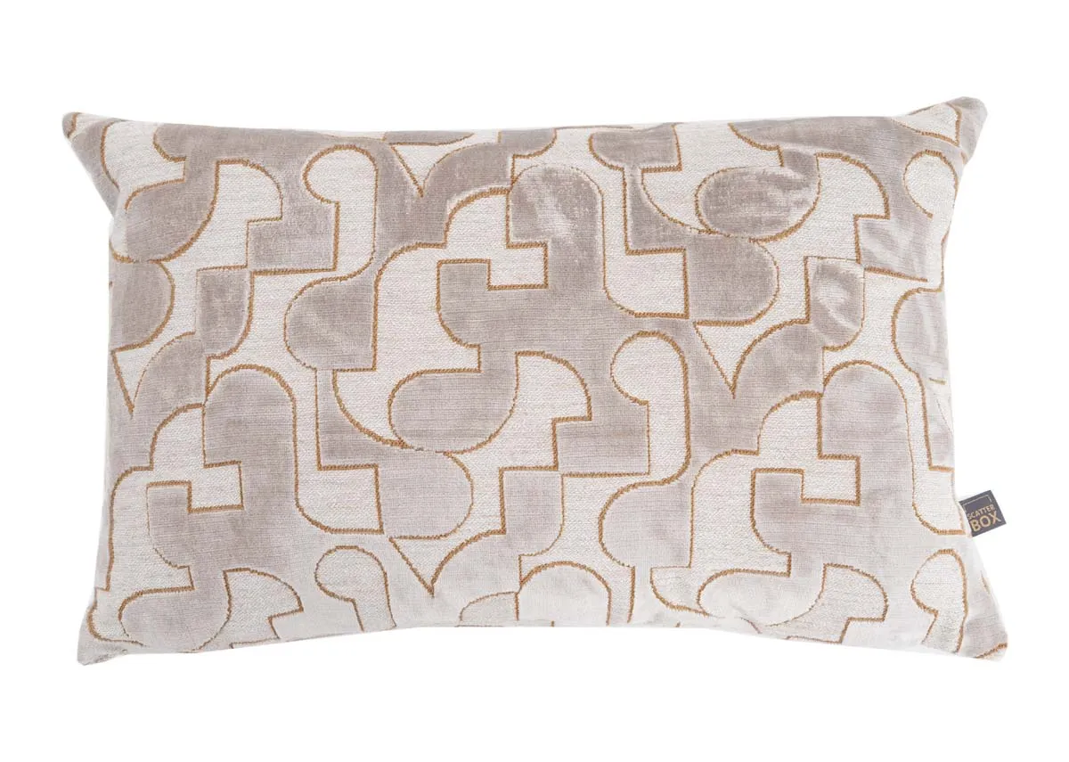 40cm X 60cm Cream White Cushion - Carter