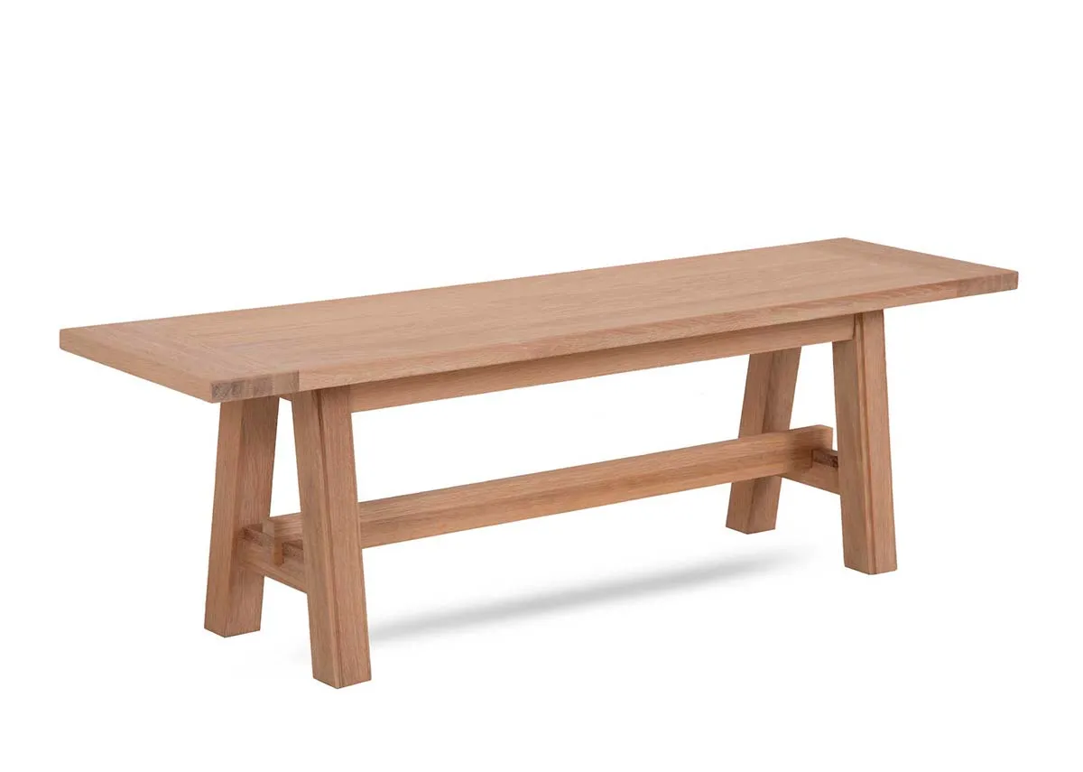 194cm Oak Dining Bench - Albany