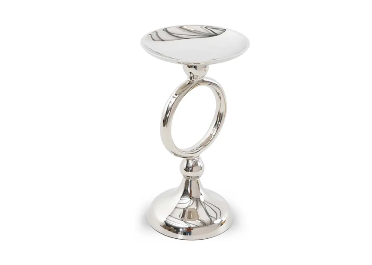 Myrrh Small Nickel - Christmas Candle Holder