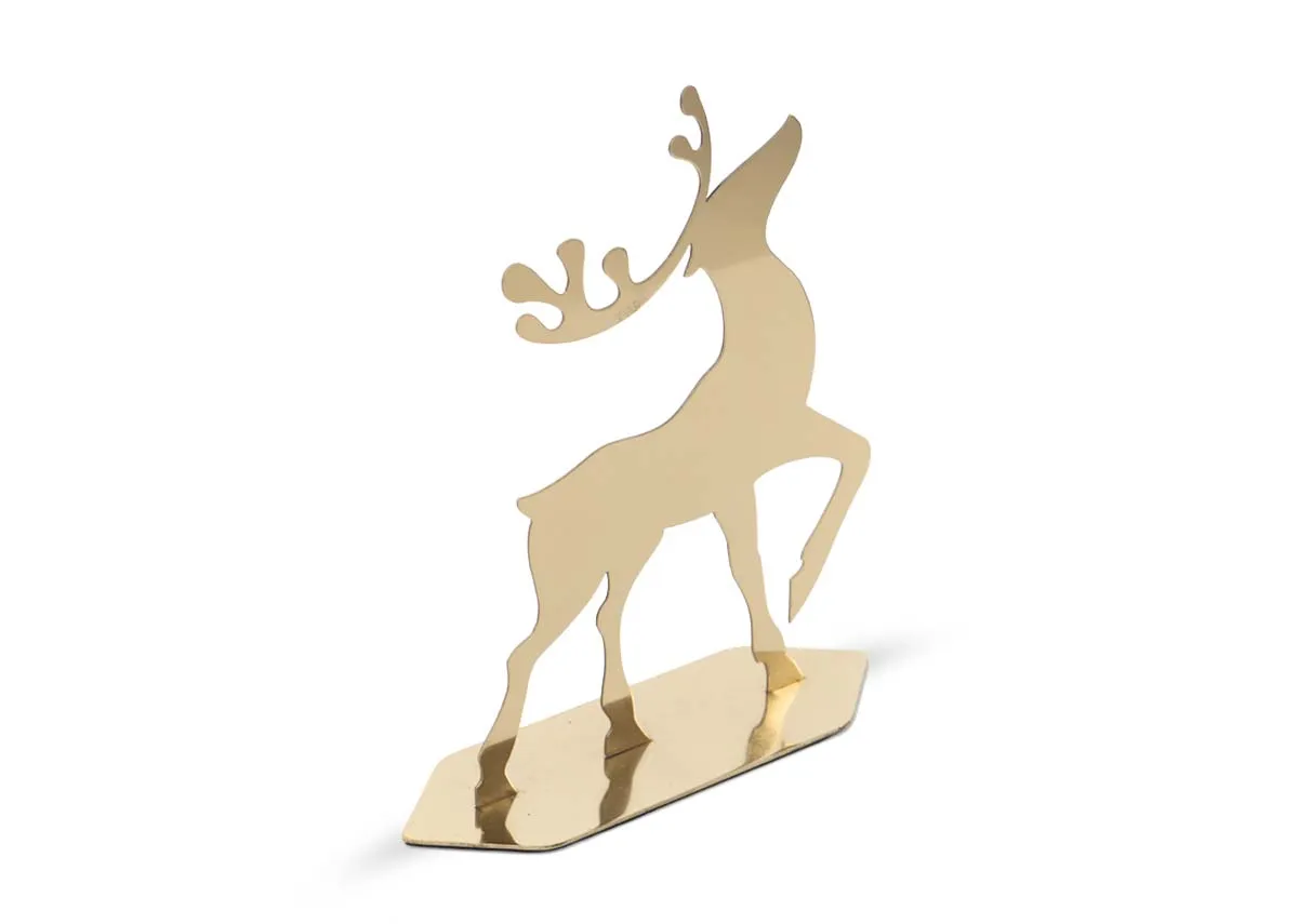 Gold Reindeer Decor - Christmas Ornament