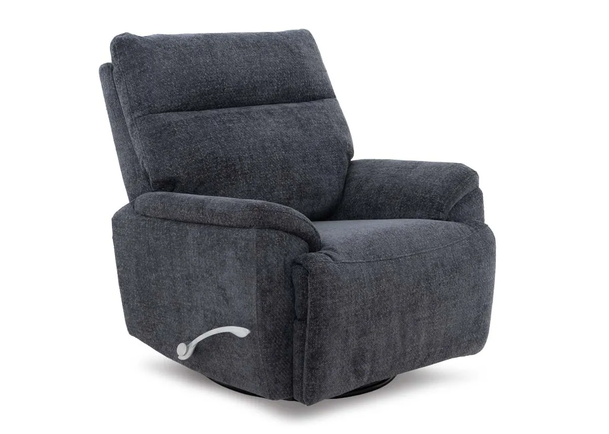 Charcoal Grey Fabric Rocker Recliner - Mallow
