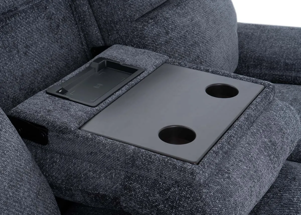 A dimension image of the Mallow Cnharcoal 3 seater with 212cm x 86cm x 99-165cm