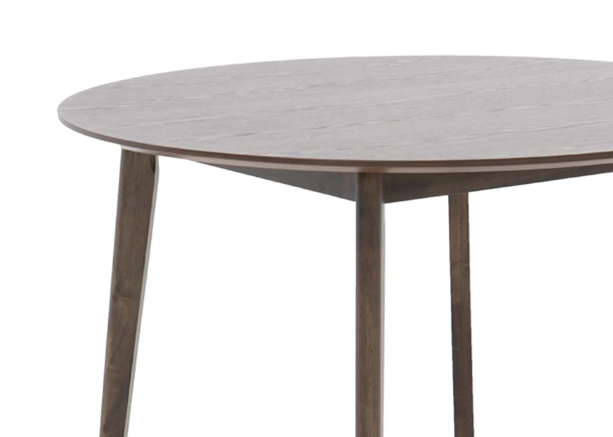 A dimension image of the Sonoma Brown dining table with 100cm x 75cm