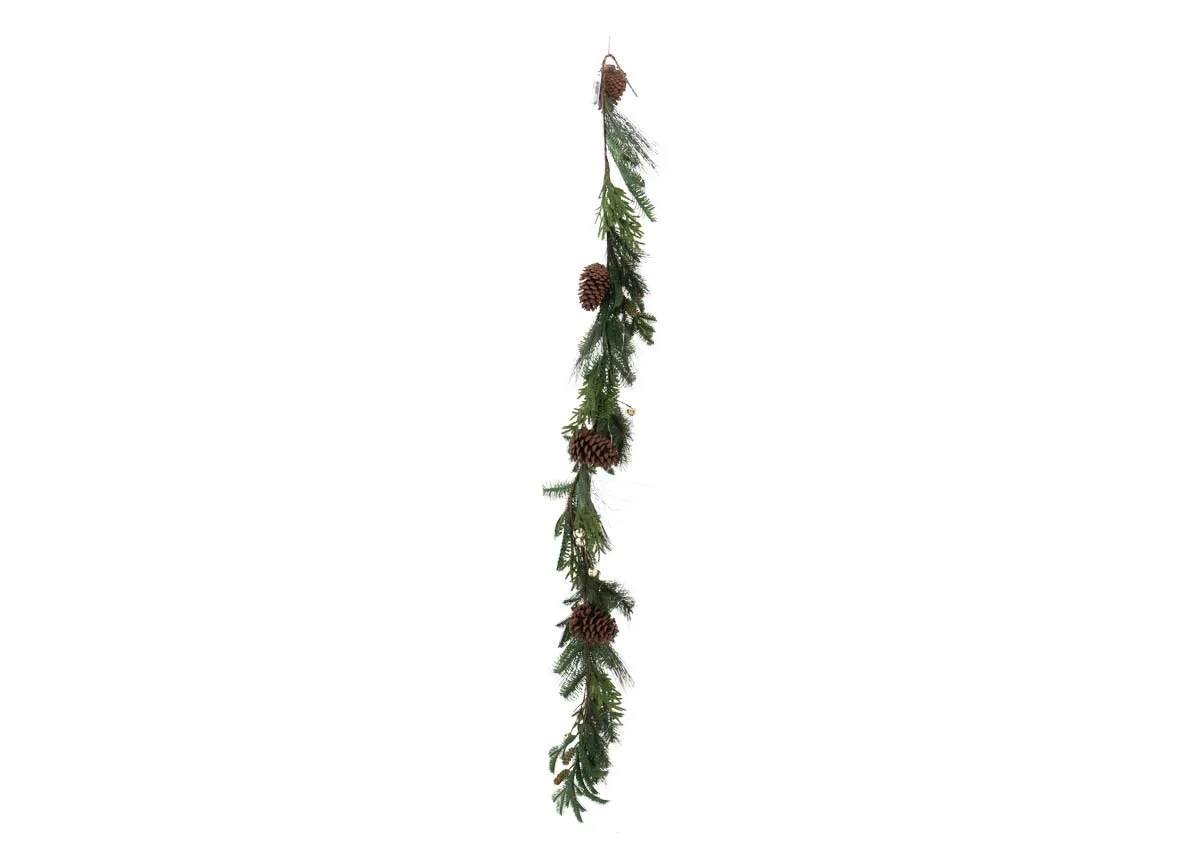 Bell & Pine with LED - Christmas Garland