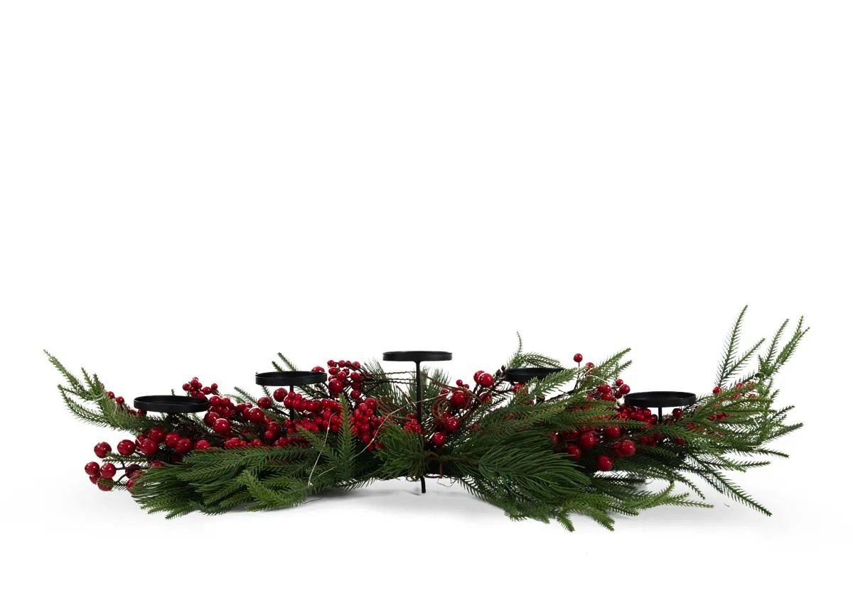 A dimension image of the Ember Red Candle holder with 88cm