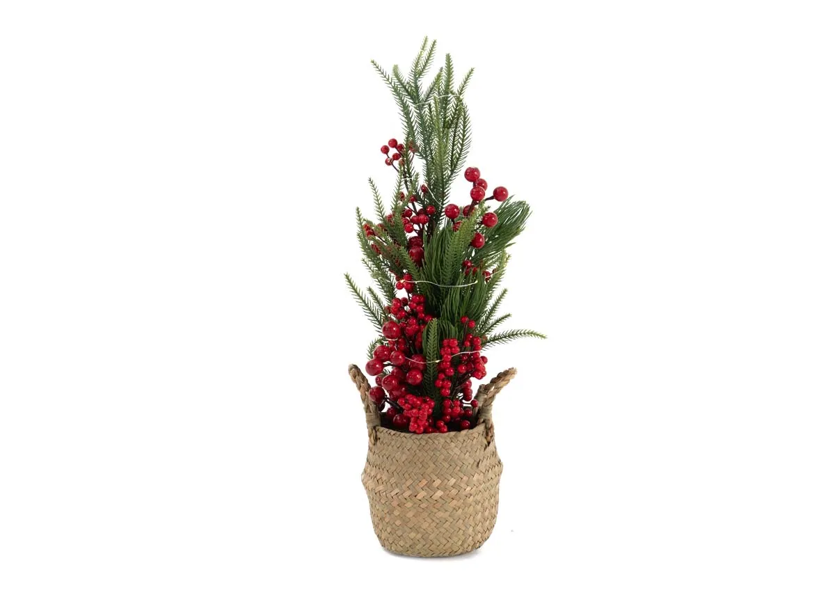 Ember Red Berry with LED - Christmas Tree