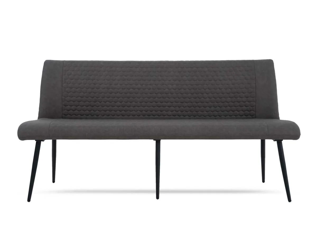 A dimension image of the Barton high back bench with 180cm x 90cm x 49cm