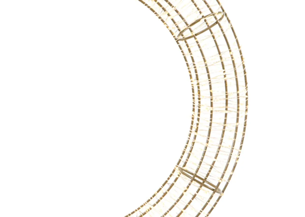 A dimension of the Gold Circle Wreath with 60cm