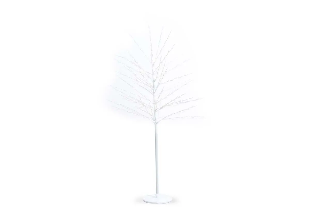 Rudy White 5ft (150cm) with 580 LED Lights - Christmas Tree