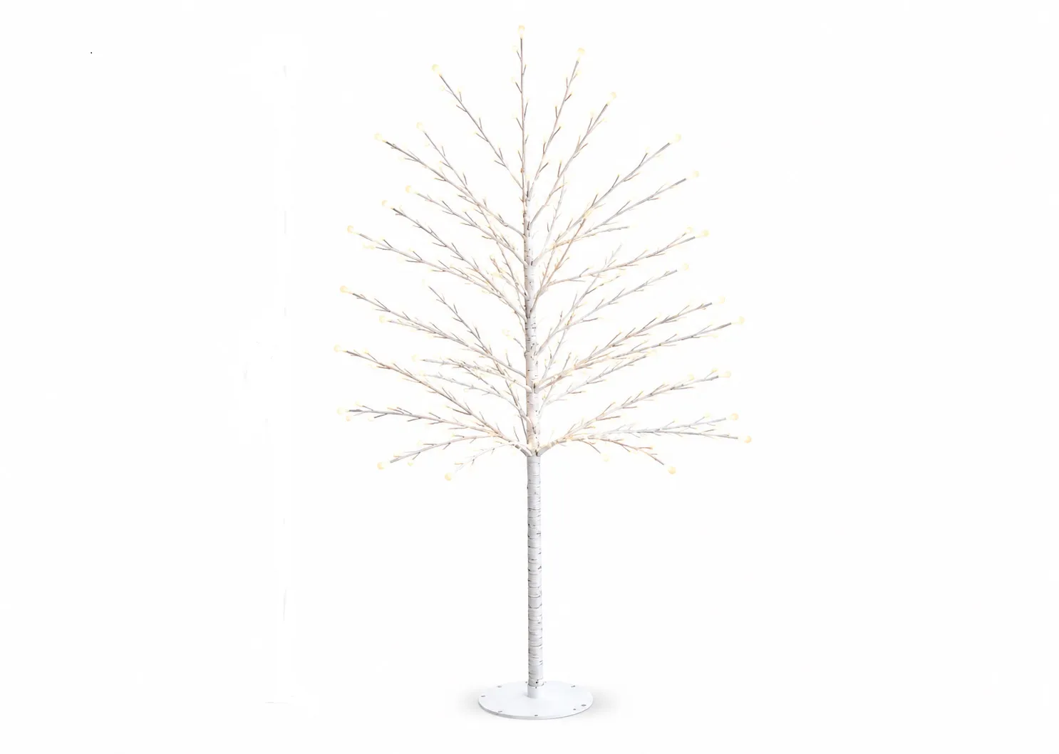 Rudy White 6ft (180cm) with 900 LED Lights - Christmas Tree
