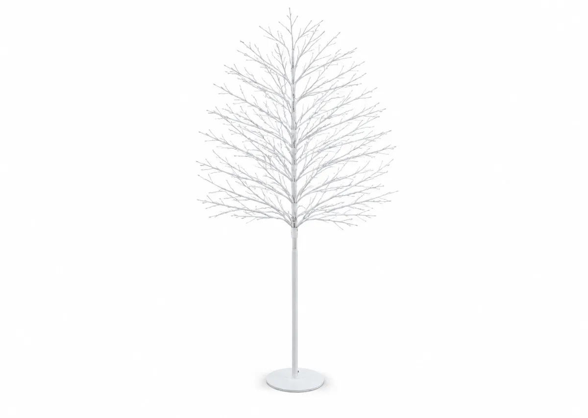 Rudy White 7ft (210cm) with 1300 LED Lights - Christmas Tree