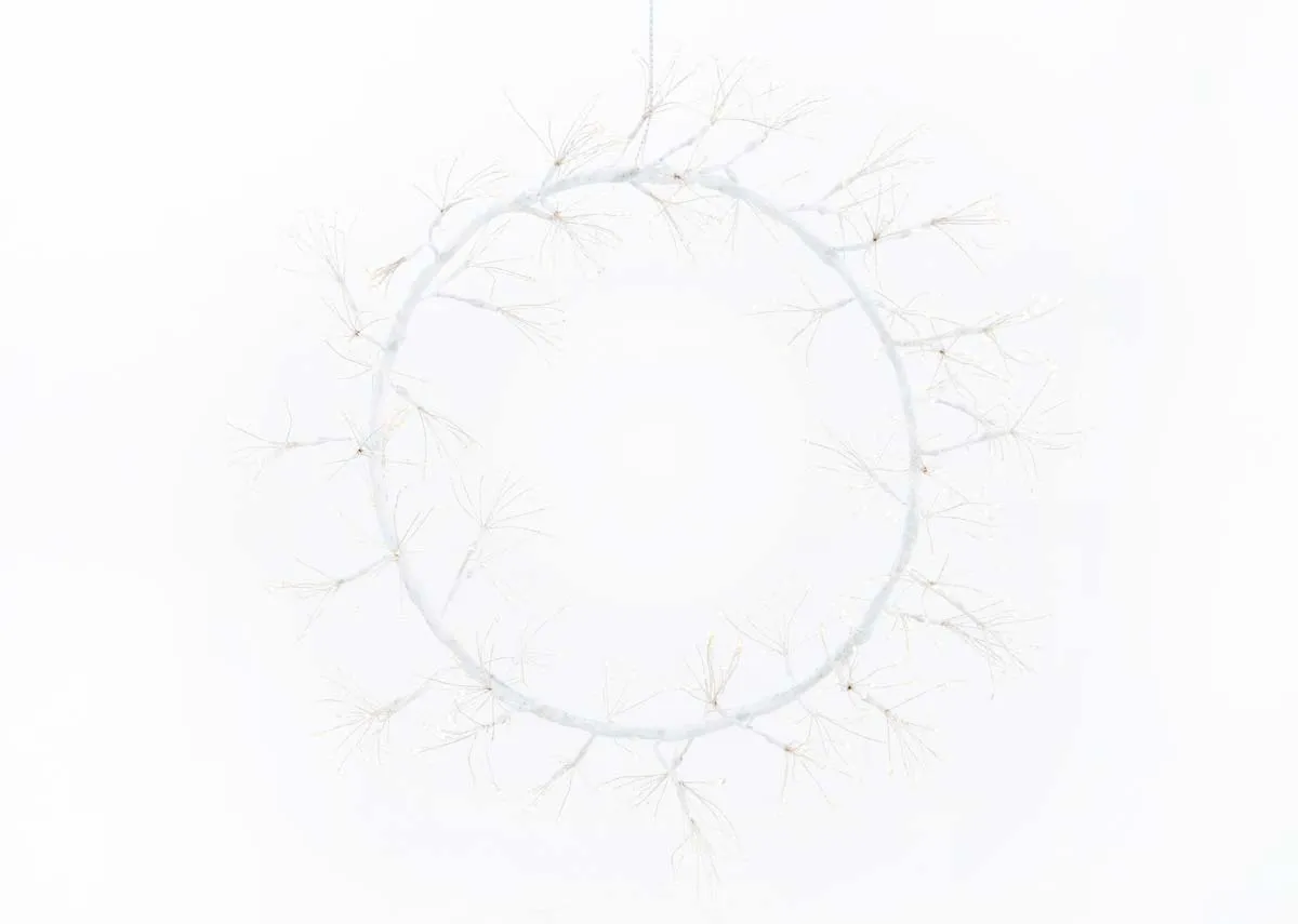 60cm Fairy White LED - Christmas Wreath
