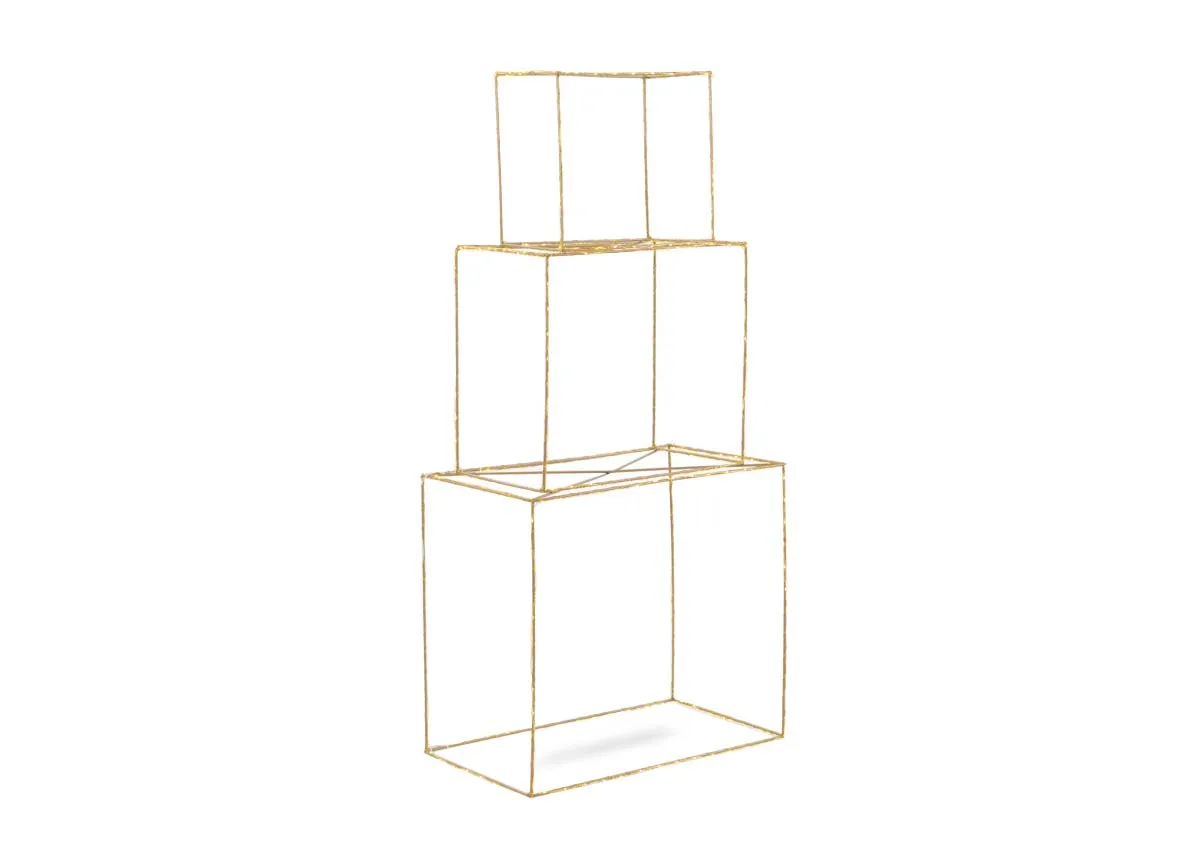 LED Gold Gift Box - Christmas Lights
