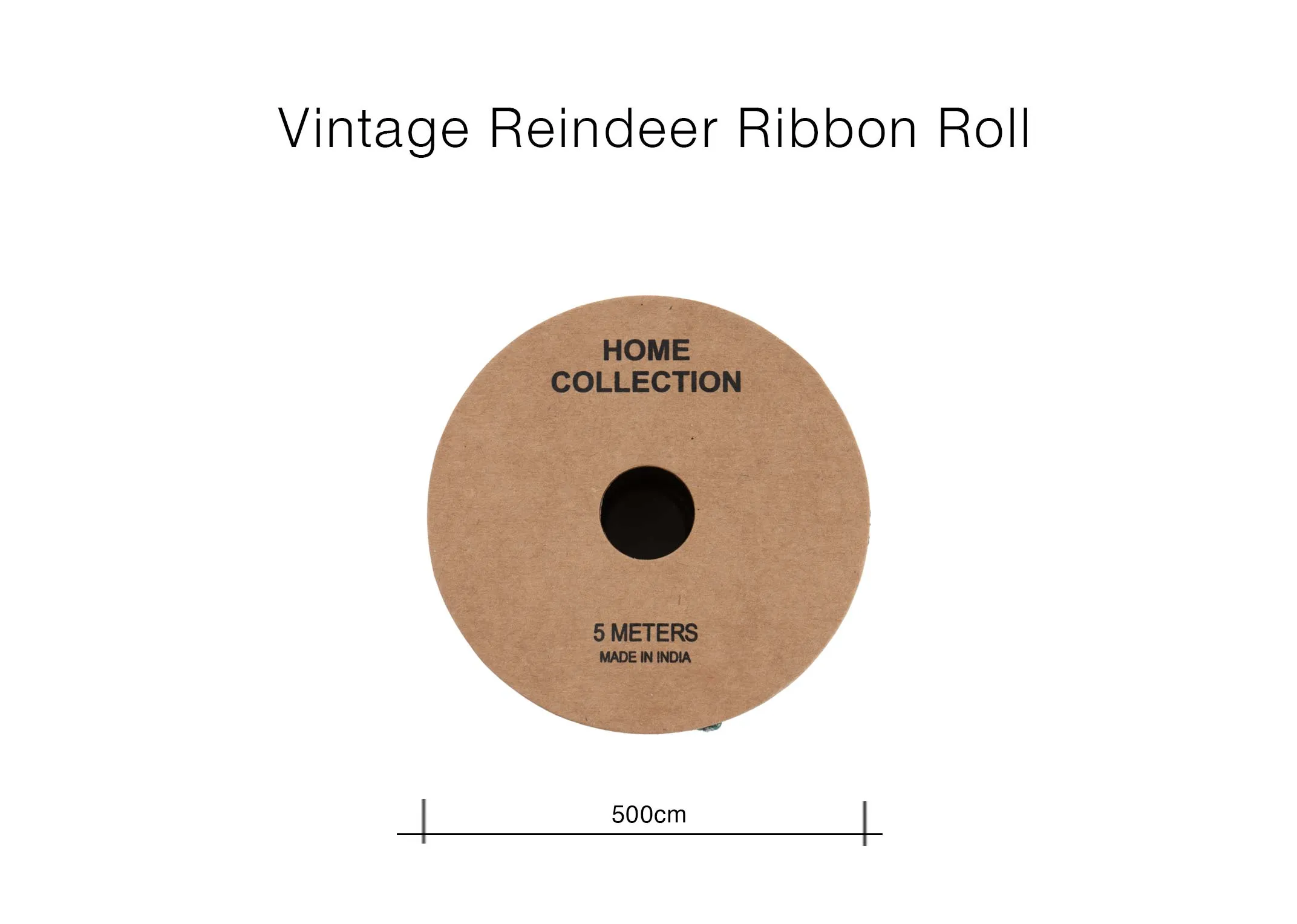 ion image of the Vintage Reindeer ribbon with 5 metrres
