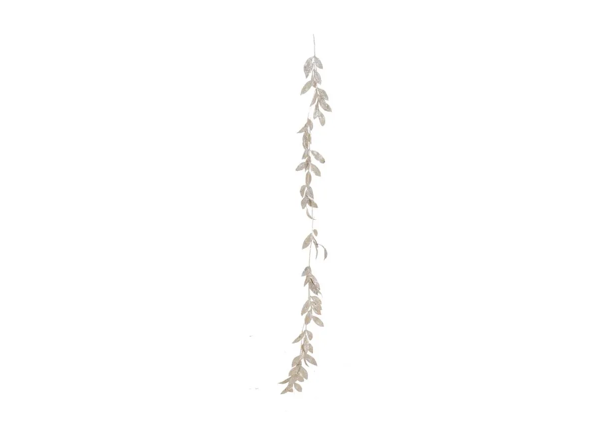 180cm Champagne Glittered - Christmas Garland