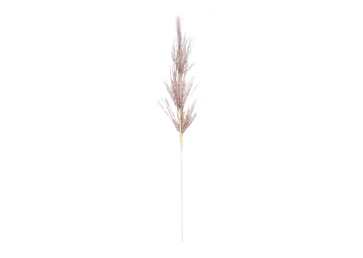 Pink Glittered Stem - Christmas Pick