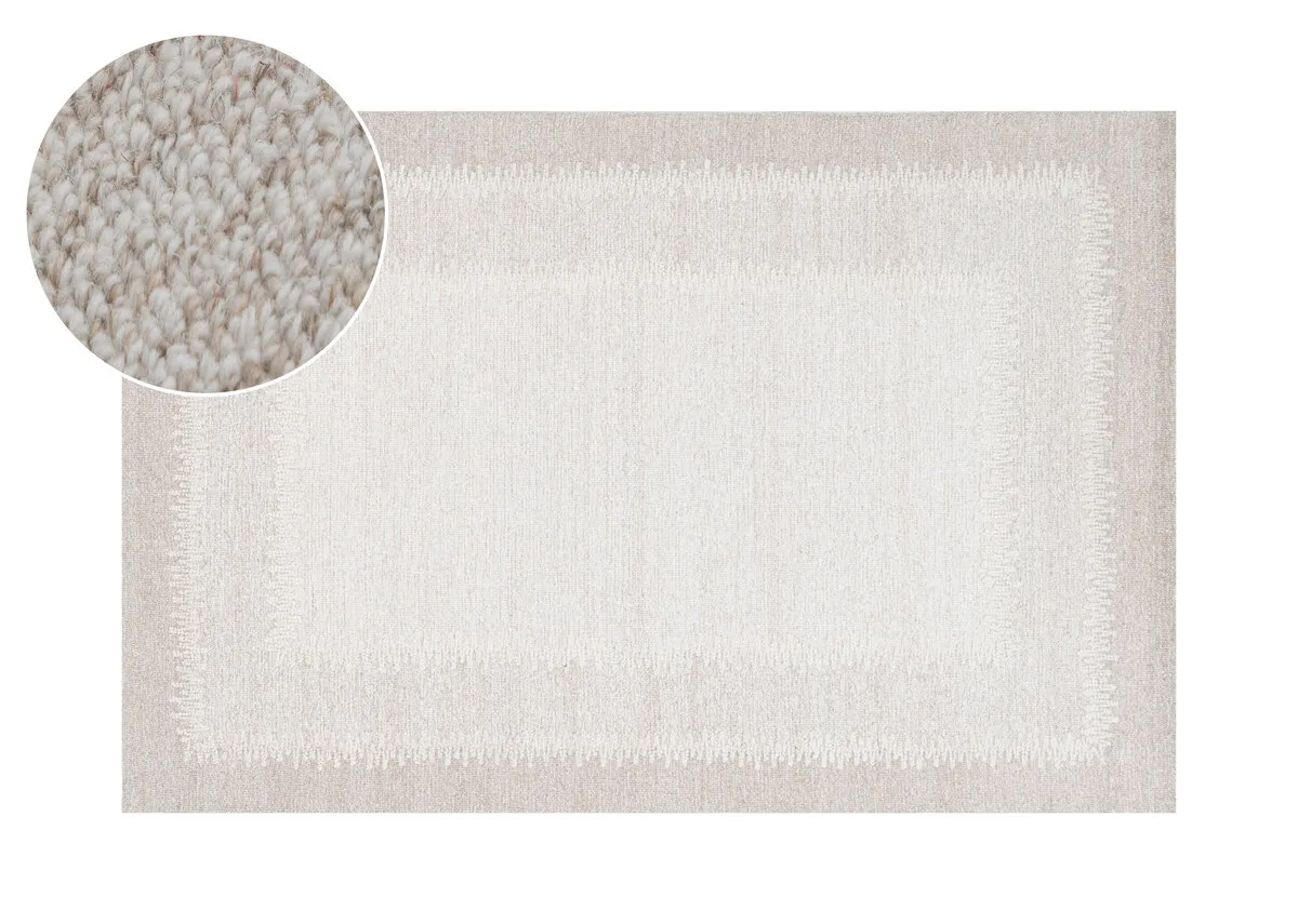 Ivory Sand 160cm x 230cm Medium Rug - Sovata