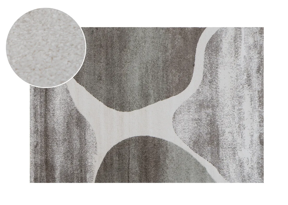 Grey Wave 160cm x 230cm Medium Rug - Elio