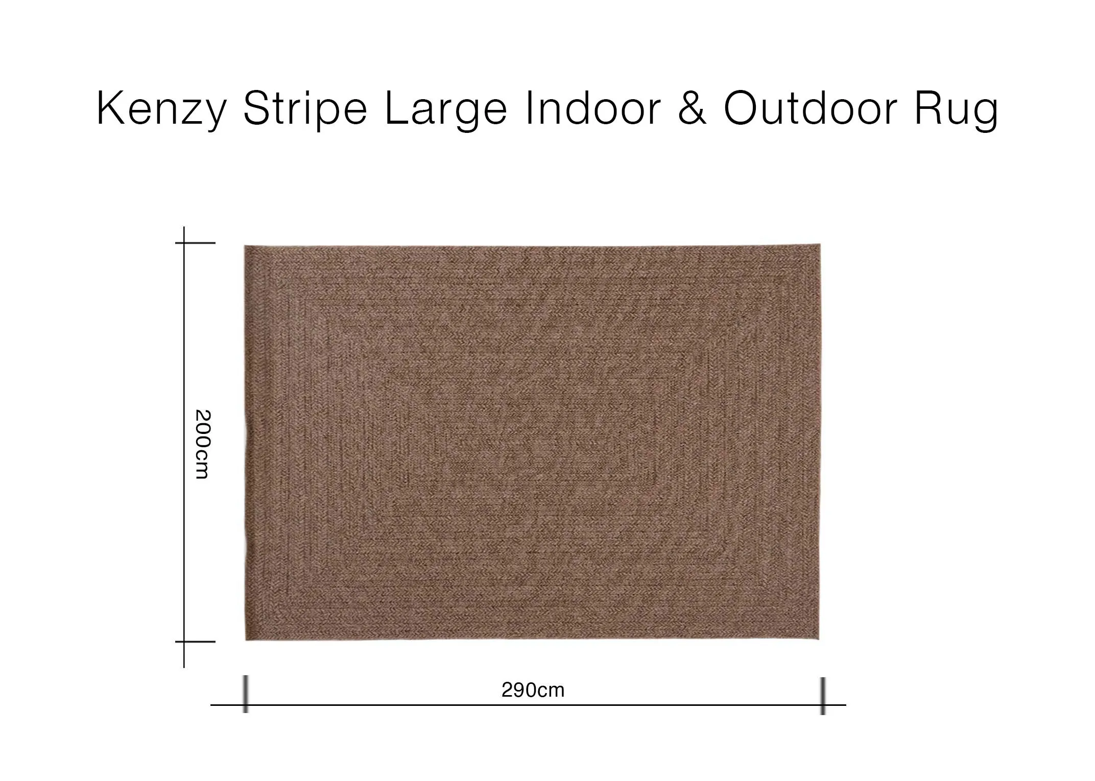 A large Kenzy rug with 290cm x 200cm