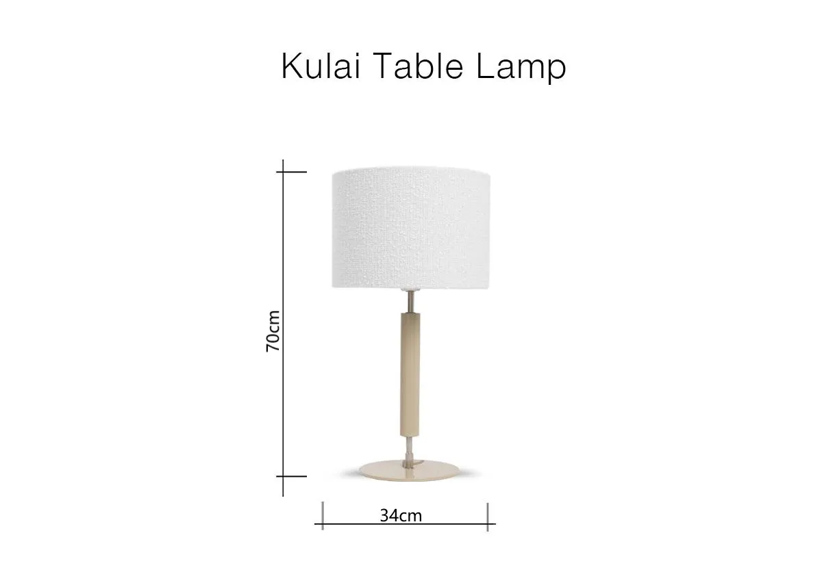 A dimension image of the Kulai Lamp with 34cm x 70cm