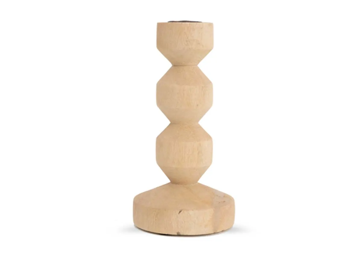 Small Wood Candle Stick - Dozza