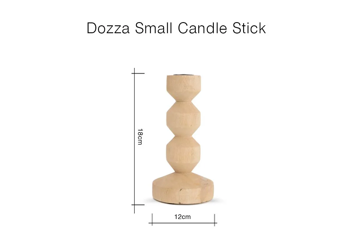 A dimension image of the Small Dozza Candle holder with 12cm x 18cm
