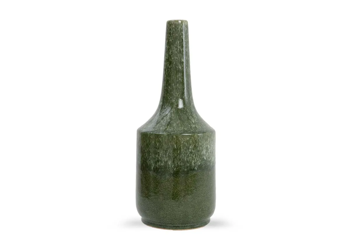 Medium Dark Green Vase - Tezu
